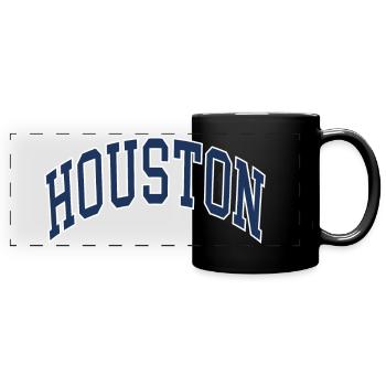 Houston - Full Colour Panoramic Mug - black - Front