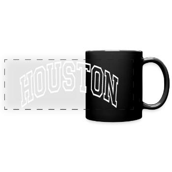 Houston - Full Colour Panoramic Mug - black - Front