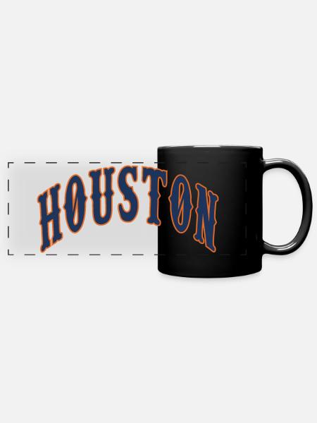 Houston - Panorama-Tasse farbig - Schwarz