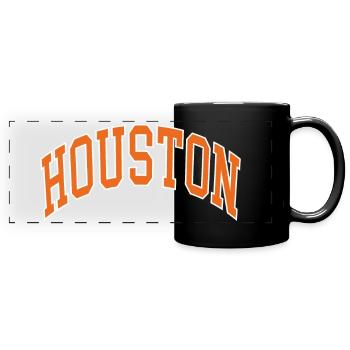 Houston - Full Colour Panoramic Mug - black - Front