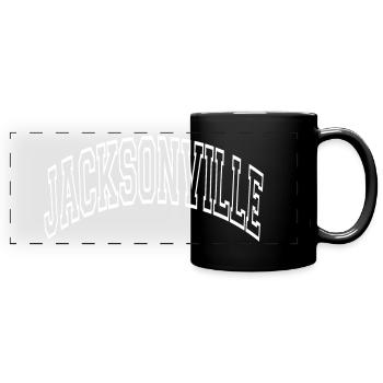 Jacksonville - Mug panoramique uni - noir - Devant