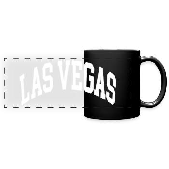 Las Vegas - Full Colour Panoramic Mug - black - Front