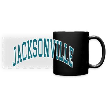 Jacksonville - Mug panoramique uni - noir - Devant