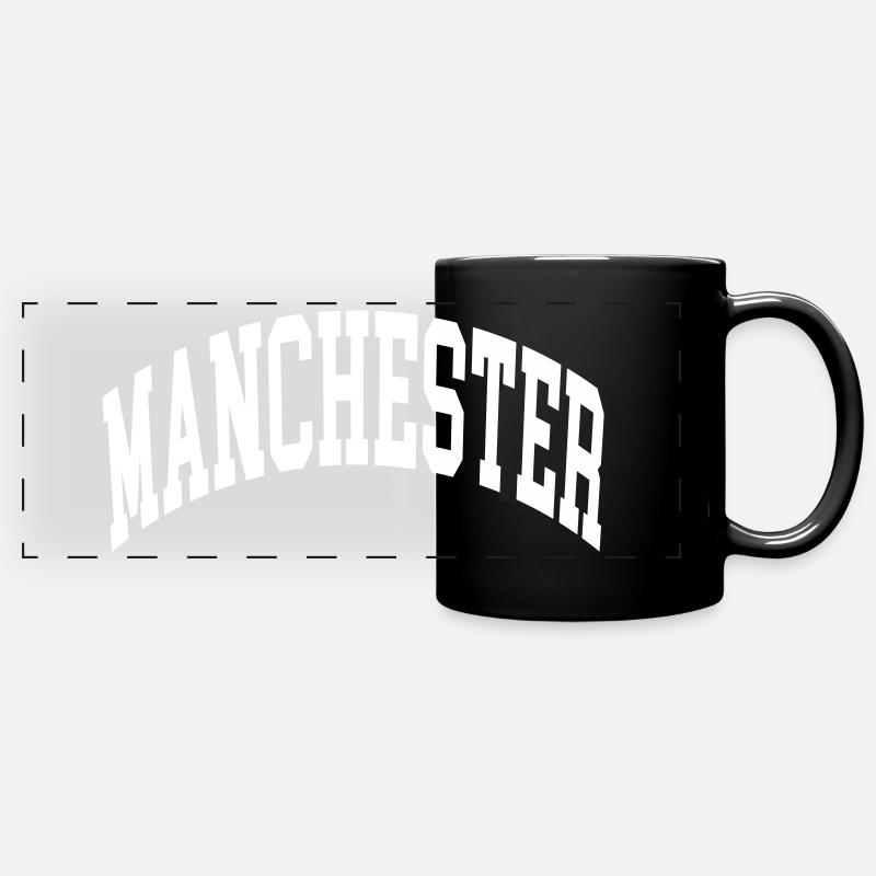 Manchester - Full Colour Panoramic Mug - black