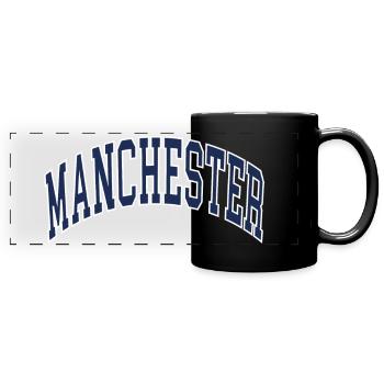 Manchester - Panorama-Tasse farbig - Schwarz - Vorne