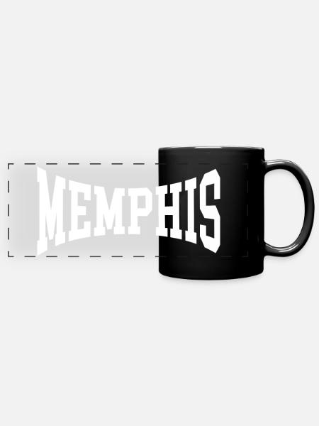 Memphis - Full Colour Panoramic Mug - black