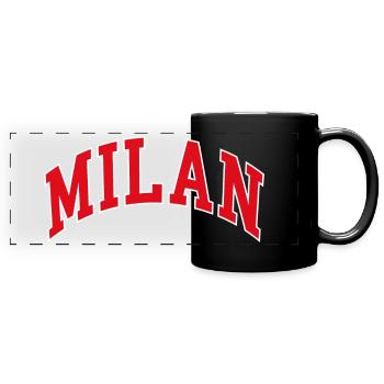Milan - Panorama-Tasse farbig - Schwarz - Vorne