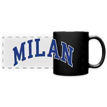 Cerf-volant - Mug panoramique uni - noir - Devant