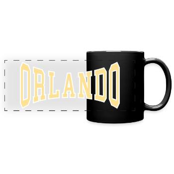 Orlando - Full Colour Panoramic Mug - black - Front