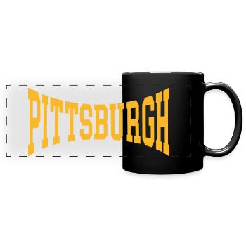Pittsburgh - Full Colour Panoramic Mug - black - Front