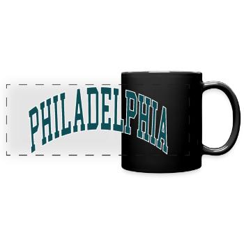 Philadelphia - Full Colour Panoramic Mug - black - Front