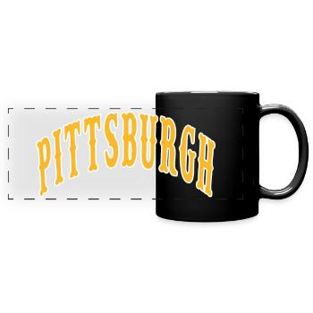Pittsburgh - Full Colour Panoramic Mug - black - Front