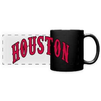 Houston - Full Colour Panoramic Mug - black - Front