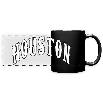 Houston - Full Colour Panoramic Mug - black - Front