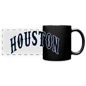 Houston - Full Colour Panoramic Mug - black - Front