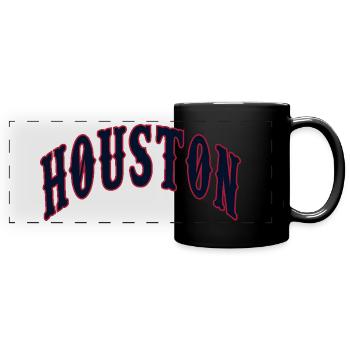 Houston - Full Colour Panoramic Mug - black - Front