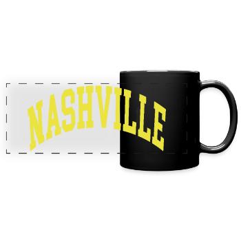 Nashville - Mug panoramique uni - noir - Devant