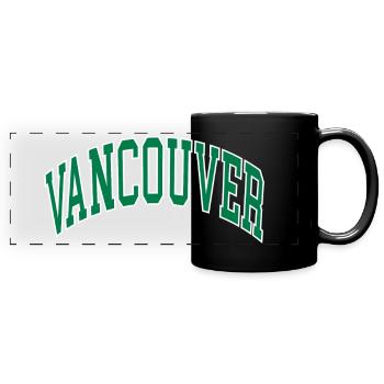 Vancouver - Panorama-Tasse farbig - Schwarz - Vorne