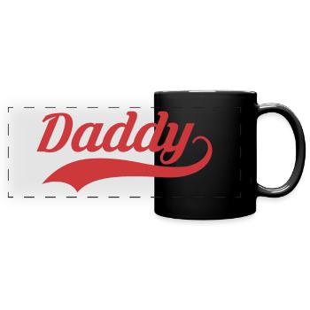 DADDY - Mug panoramique uni - noir - Devant