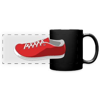 Shoe Rendering - Full Colour Panoramic Mug - black - Front