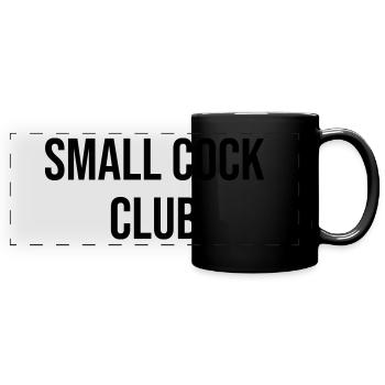 Small Cock Club - Panorama-Tasse farbig - Schwarz - Vorne