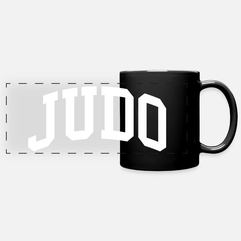 Judo - Mug panoramique uni - noir