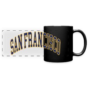 San Francisco - Panorama-Tasse farbig - Schwarz - Vorne