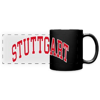 Stuttgart - Full Colour Panoramic Mug - black - Front