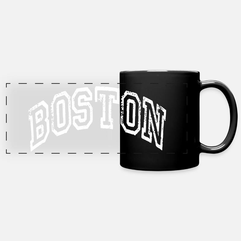 Boston - Mug panoramique uni - noir