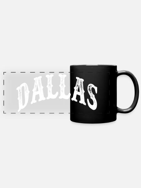 Dallas - Mug panoramique uni - noir