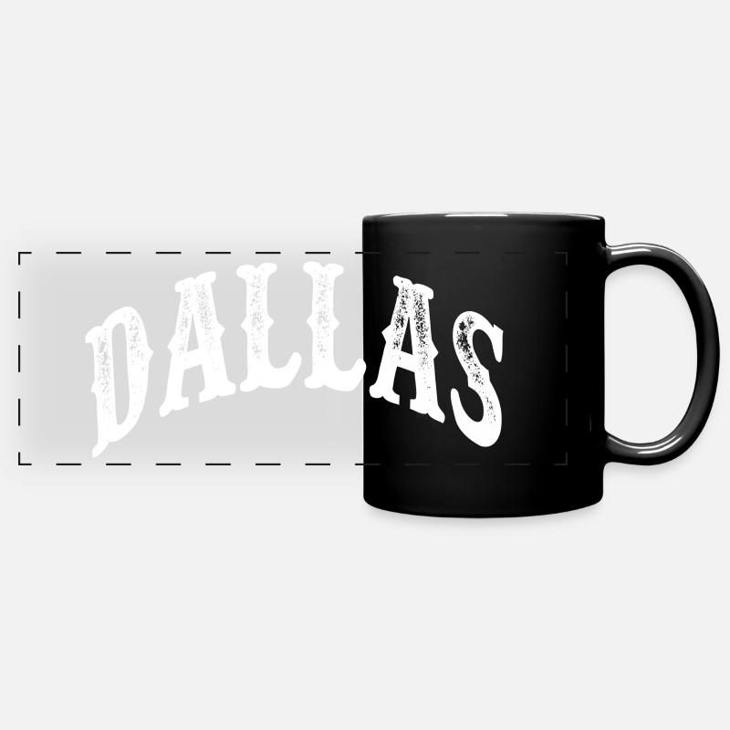 Dallas - Mug panoramique uni - noir
