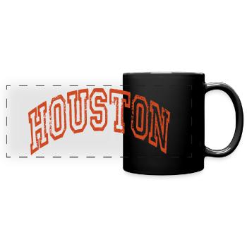Houston - Full Colour Panoramic Mug - black - Front