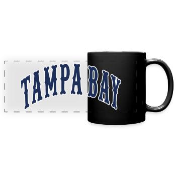 Baie de Tampa - Mug panoramique uni - noir - Devant