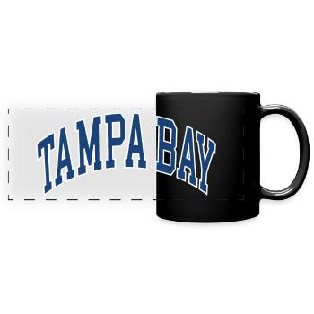 Baie de Tampa - Mug panoramique uni - noir - Devant