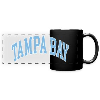 Baie de Tampa - Mug panoramique uni - noir - Devant