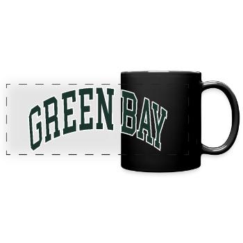Baie Verte - Mug panoramique uni - noir - Devant