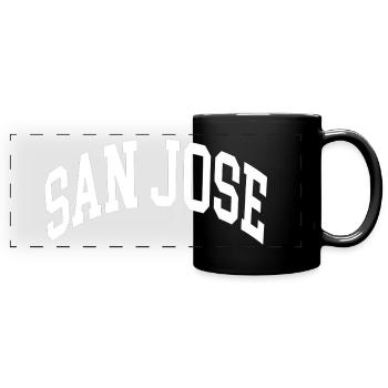 San Jose - Full Colour Panoramic Mug - black - Front