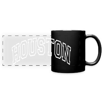 Houston - Full Colour Panoramic Mug - black - Front