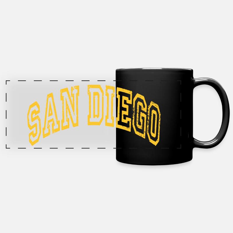 San Diego - Mug panoramique uni - noir