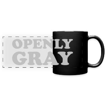 Openly Gray - Full Colour Panoramic Mug - black - Front