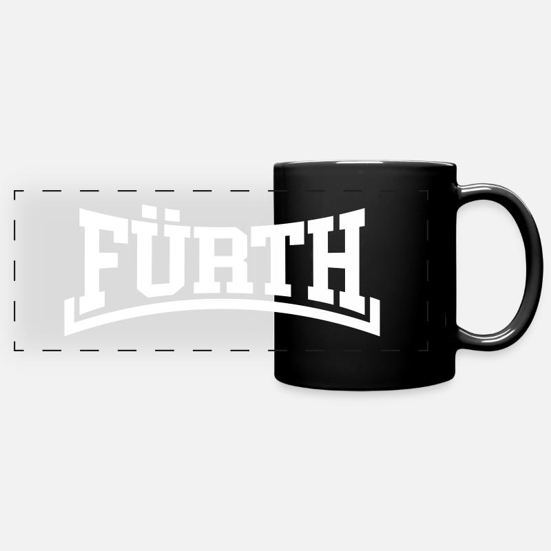 Fürth - Panorama-Tasse farbig - Schwarz