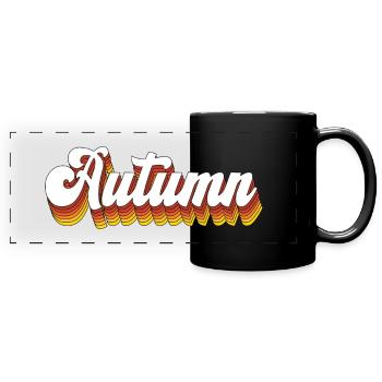 Autumn - Full Colour Panoramic Mug - black - Front