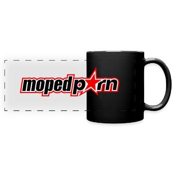 Mopedporn - Full Colour Panoramic Mug - black - Front
