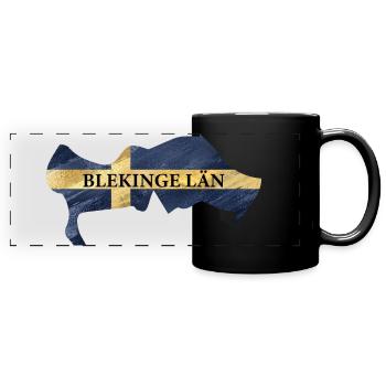 SWEDEN BLEKINGE LÄN - Full Colour Panoramic Mug - black - Front