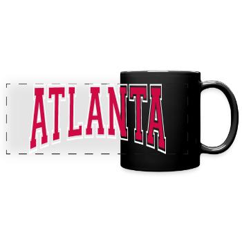 Atlanta - Panorama-Tasse farbig - Schwarz - Vorne