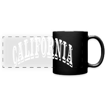 California - Panorama-Tasse farbig - Schwarz - Vorne