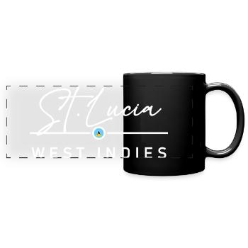 Sainte-Lucie - Antilles - Caraïbes - Mug panoramique uni - noir - Devant