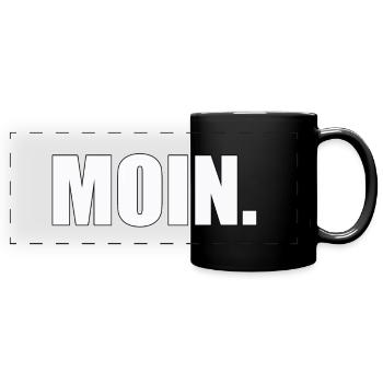 MOIN - Panorama-Tasse farbig - Schwarz - Vorne