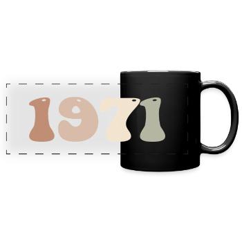1971 - Panorama-Tasse farbig - Schwarz - Vorne