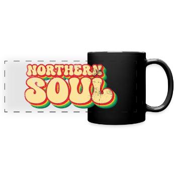 Northern Soul Retro - Full Colour Panoramic Mug - black - Front